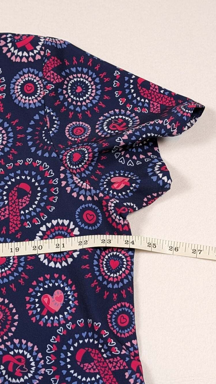 Ava Therese by Zavaté Apparel 1054 V-Neck  2xl Scrub Top - Picture 6 of 7